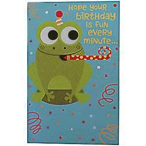 Jumbo Pop Up Frog Birthday Card